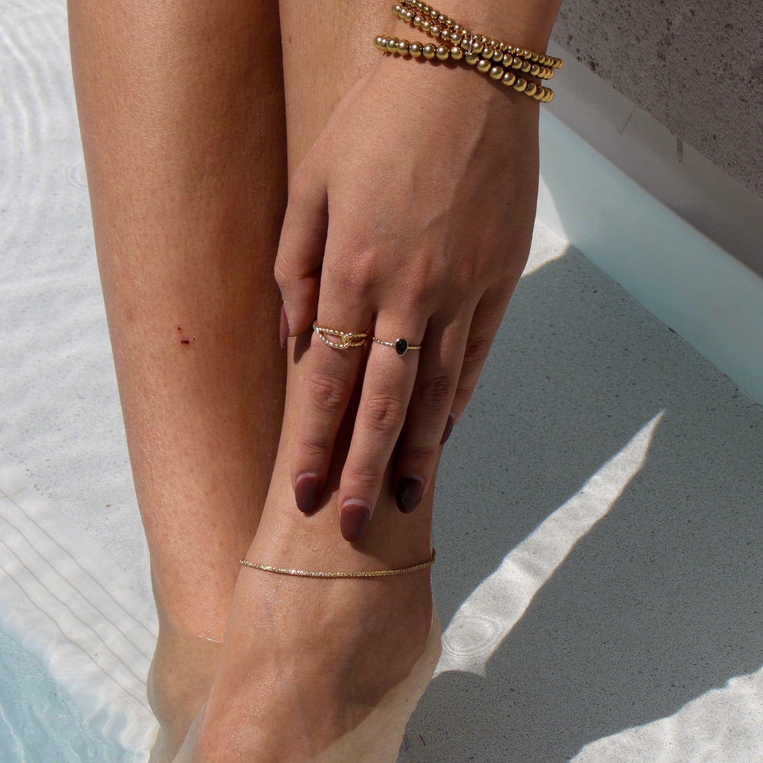 Angie |  Gold or Silver Anklet