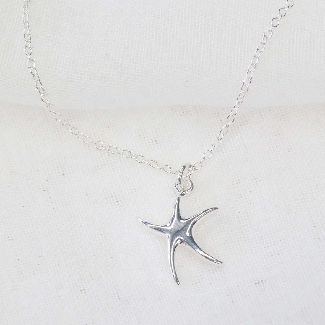 Staryu ~ Sterling Silver Plated Starfish Necklace