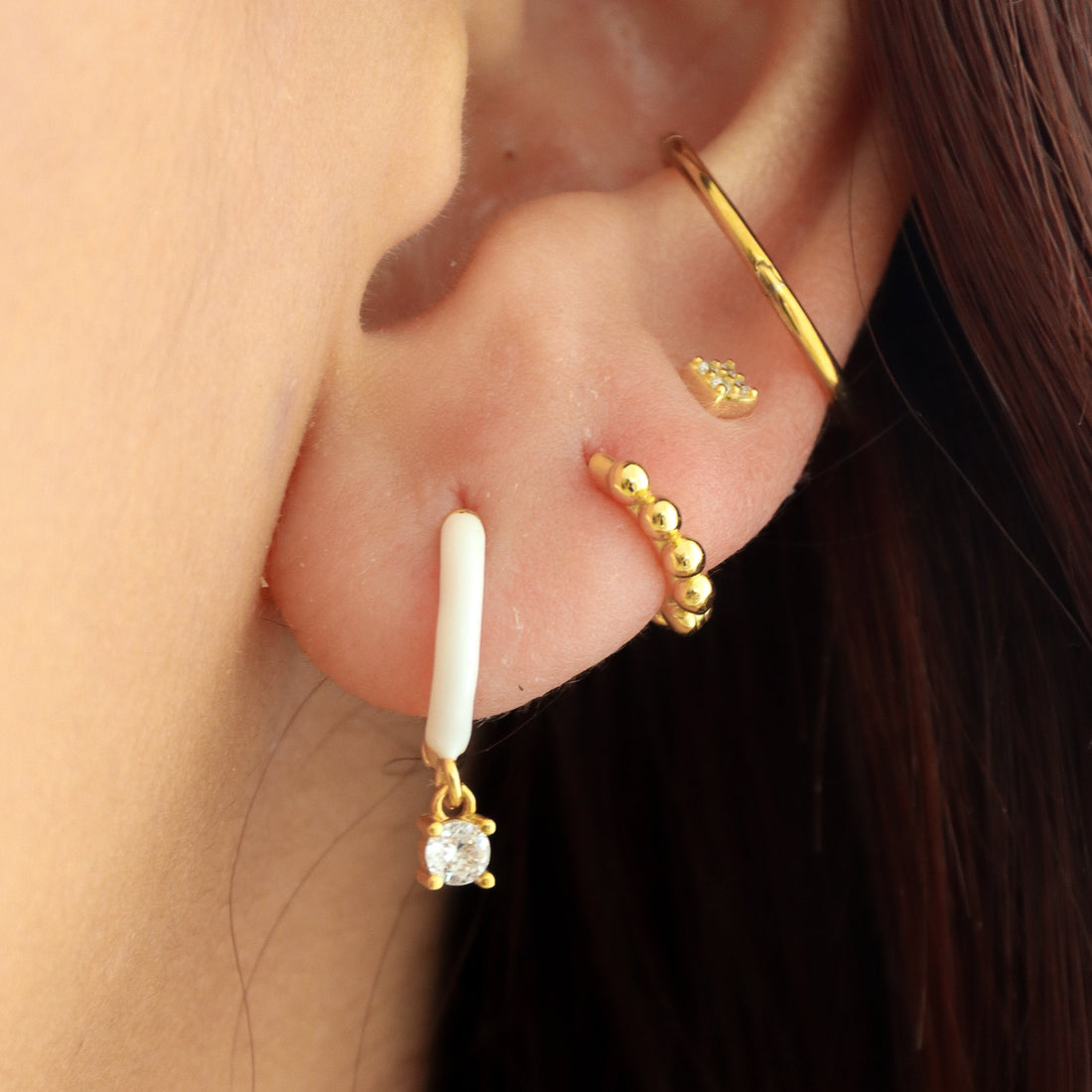 India | 18k Gold Hoop Earrings