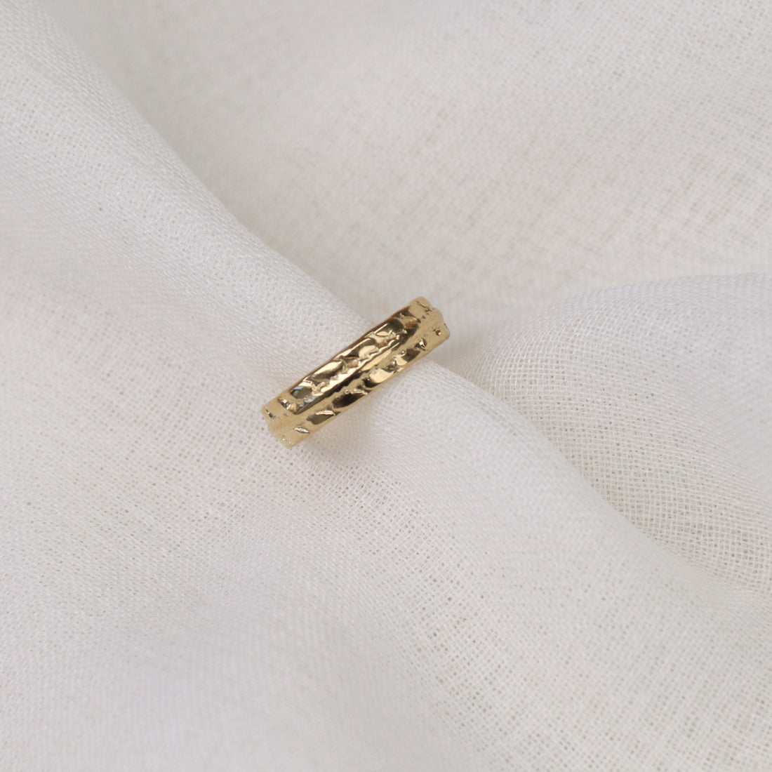 Maria ~ Adjustable Gold Plated Stainless Steel Ring