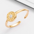 Bella ~ Adjustable Gold Plated Stainless Steel Ring - Boheme Life Collection