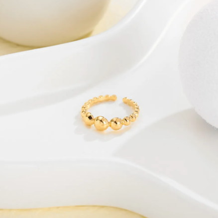 Milly | Adjustable Gold Plated Stainless Steel Ring - Boheme Life Collection