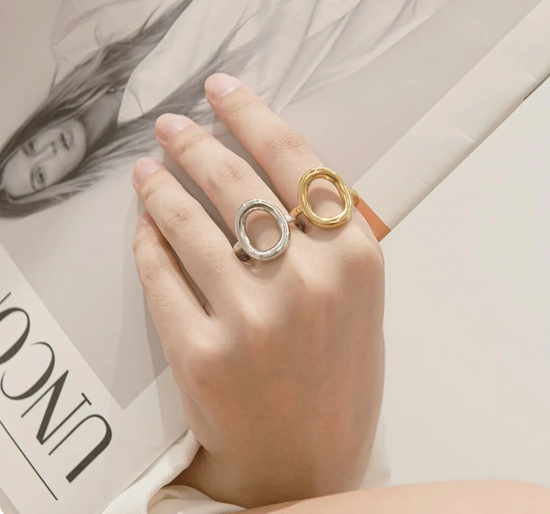 Rosie | Adjustable Gold Plated Stainless Steel Ring - Boheme Life Collection