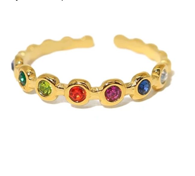 Soraya | Gold Plated Adjustable Ring