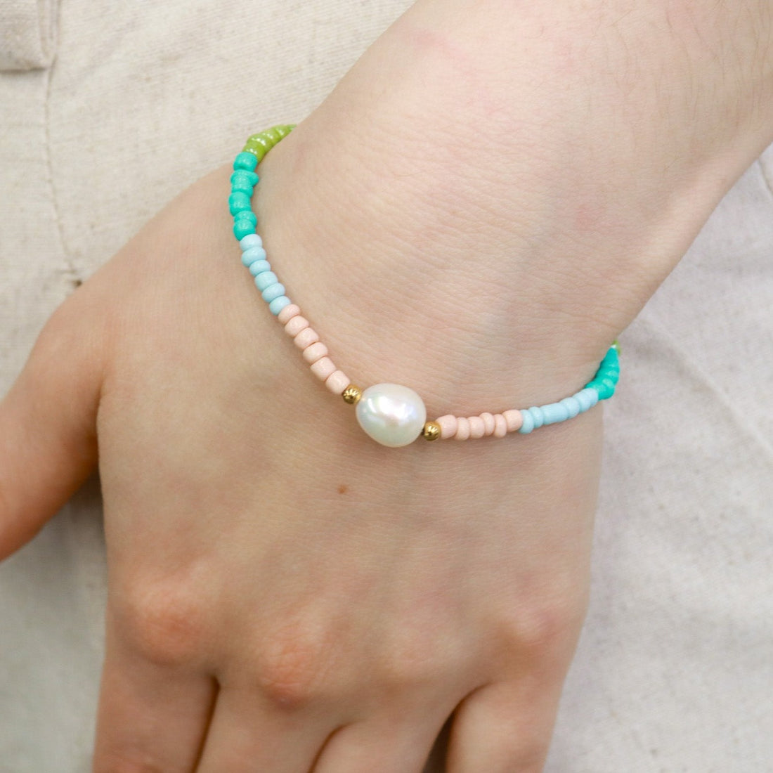 Siargao bracelet | Freshwater Pearl and Bead Bracelet - Boheme Life Collection