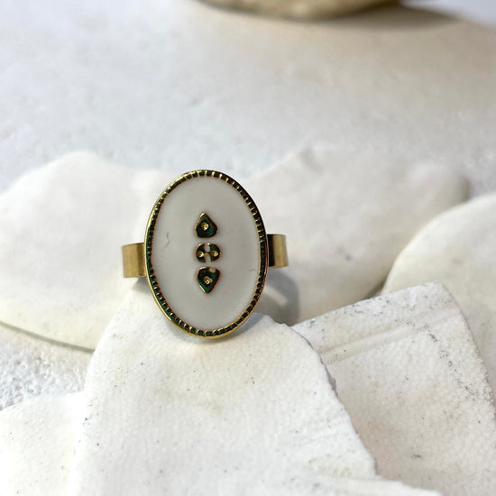 Josie ~ 14k Gold Plated Adjustable Ring - Boheme Life Collection