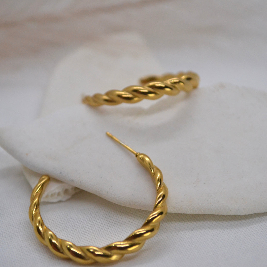Miller| 18k Gold Stud Earrings - Boheme Life Collection