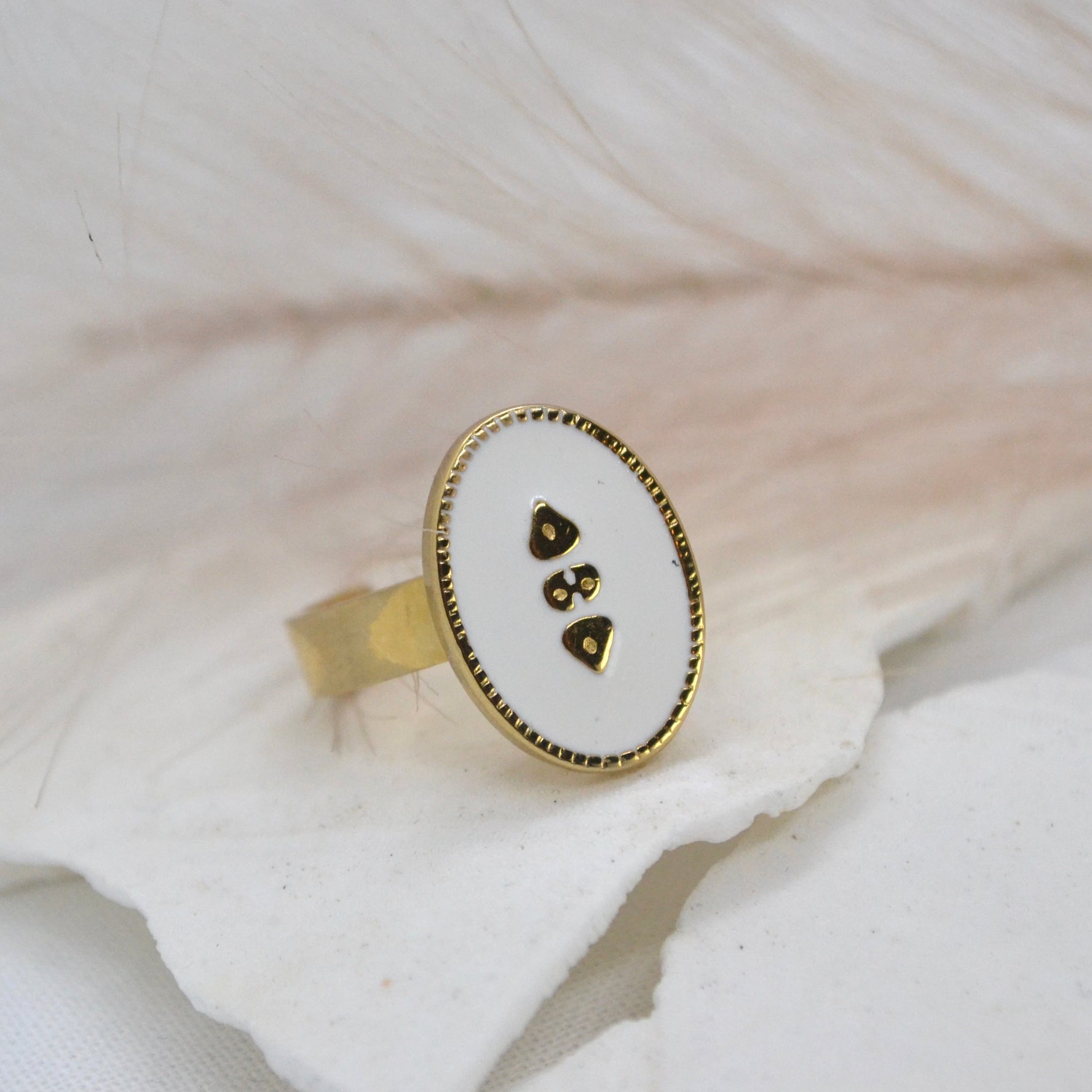 Josie ~ 14k Gold Plated Adjustable Ring - Boheme Life Collection