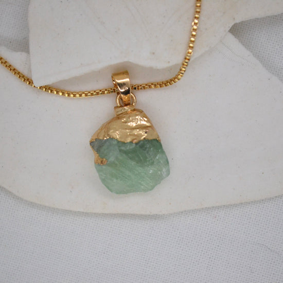Jade | Adventurine Pendant Necklace - Boheme Life Collection