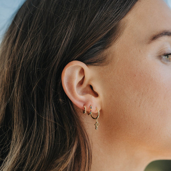 Brynn | Sterling Silver & Gold Hoops - Boheme Life Collection