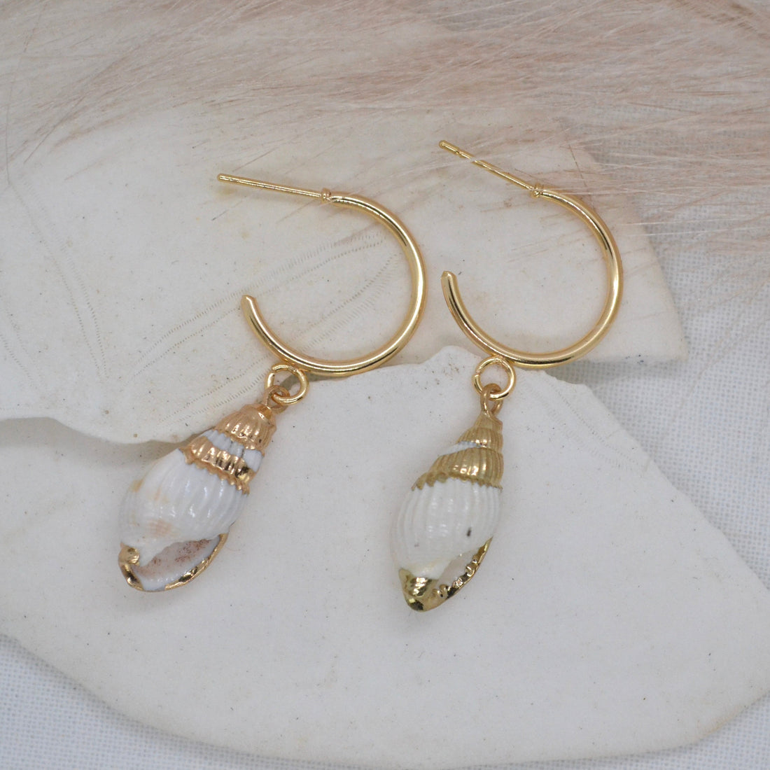 Rottnest ~ 24k Gold Plated Hoops - Boheme Life Collection